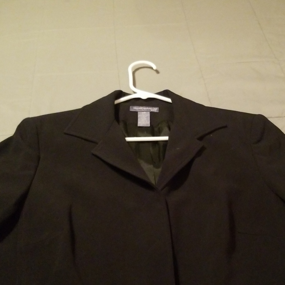 Black blazer and vest. Petite